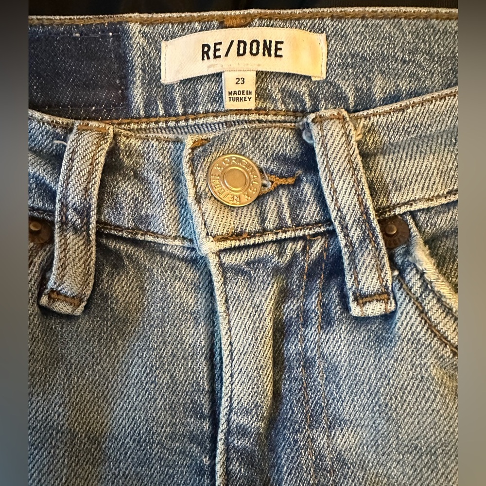 RE/DONE Mid 90’s Straight Denim 70’s Jeans Size 23 - Picture 2 of 10